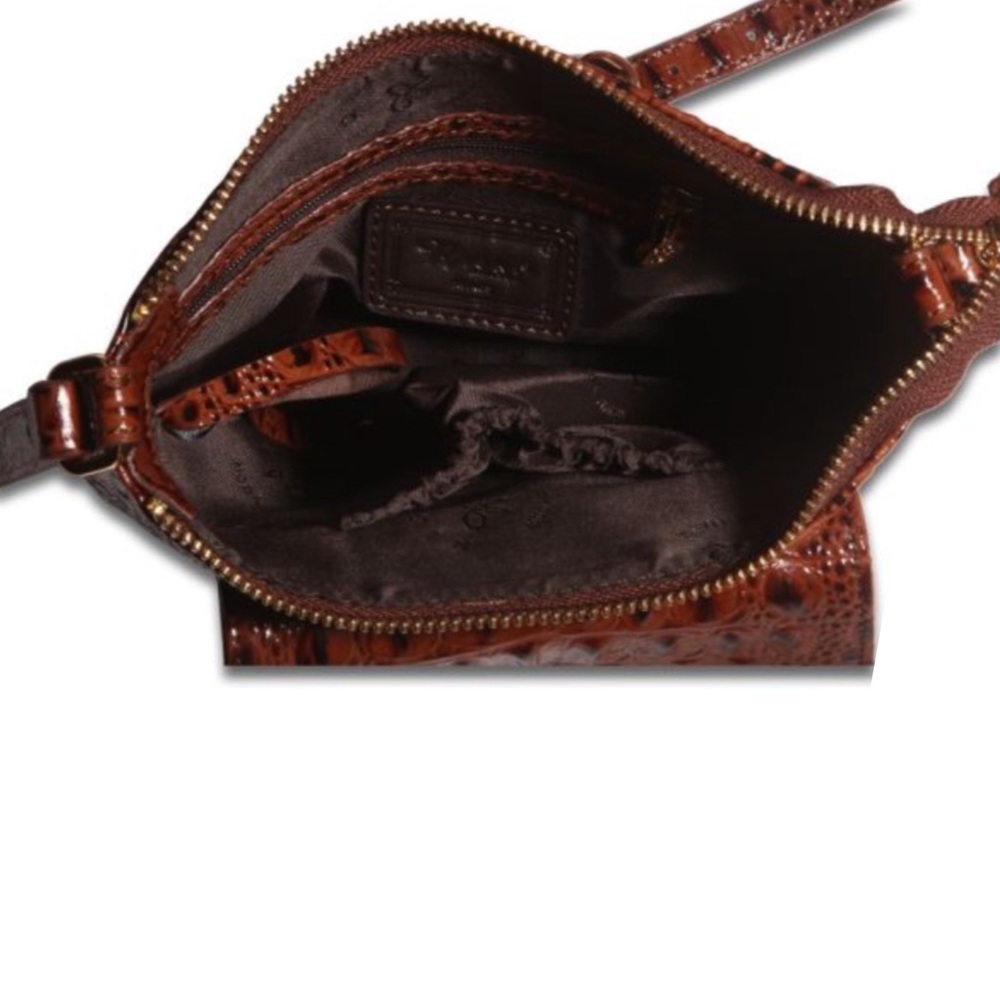 Rioni Leather Croc Embossed Crossbody (Dustbag Included) - Picture 5 of 11